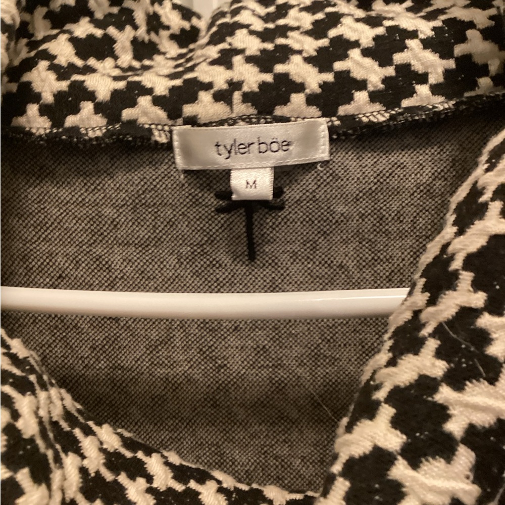 Tyler Boe Black and White Houndstooth Dress